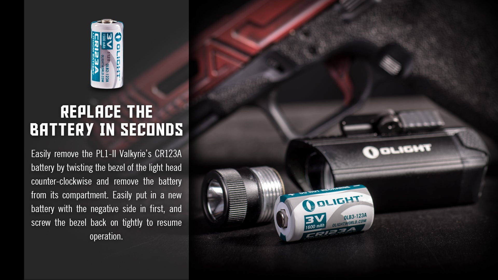 PL-1 II Valkyrie 450 Lumen by Olight Technology