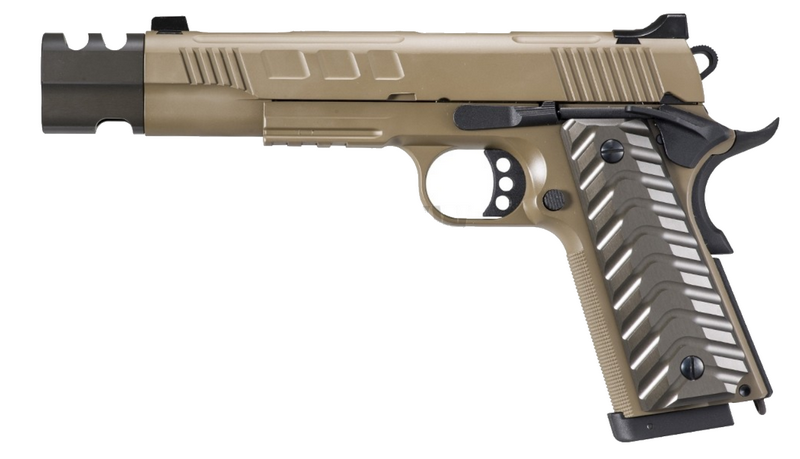 1911 KP-16 CNC Milling Grips & Compensator Full Metal GBB - Co2 by KJW
