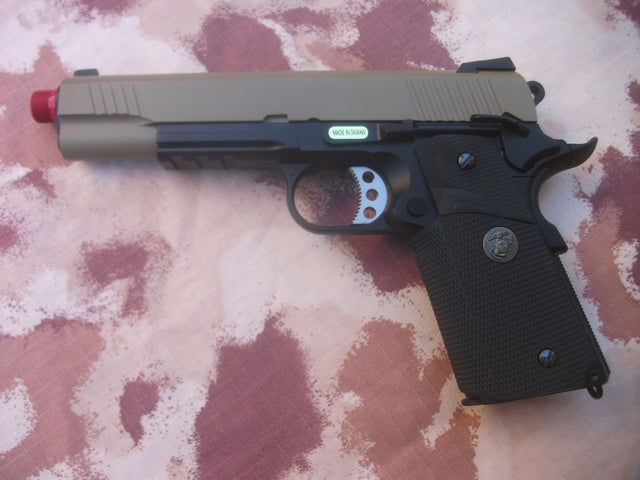 1911 MEU Dual Tone Tan - Black GBB Full Metal by We