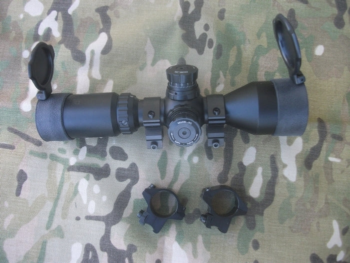 3-9x42 REAL Compact Scope Quick Adjustment Double Rings by Swiss Arms