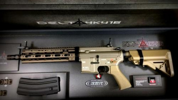 OFFERTE SPECIALI - SPECIAL OFFERS: Tokyo Marui 416D EBB Recoil Shock Delta Custom Tan Full Metal Scarrellante by Tokyo Marui
