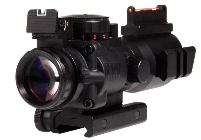 4 x 32 Acog Dot Sight Red - Green - Blue 100 Yards Target by Duel Code