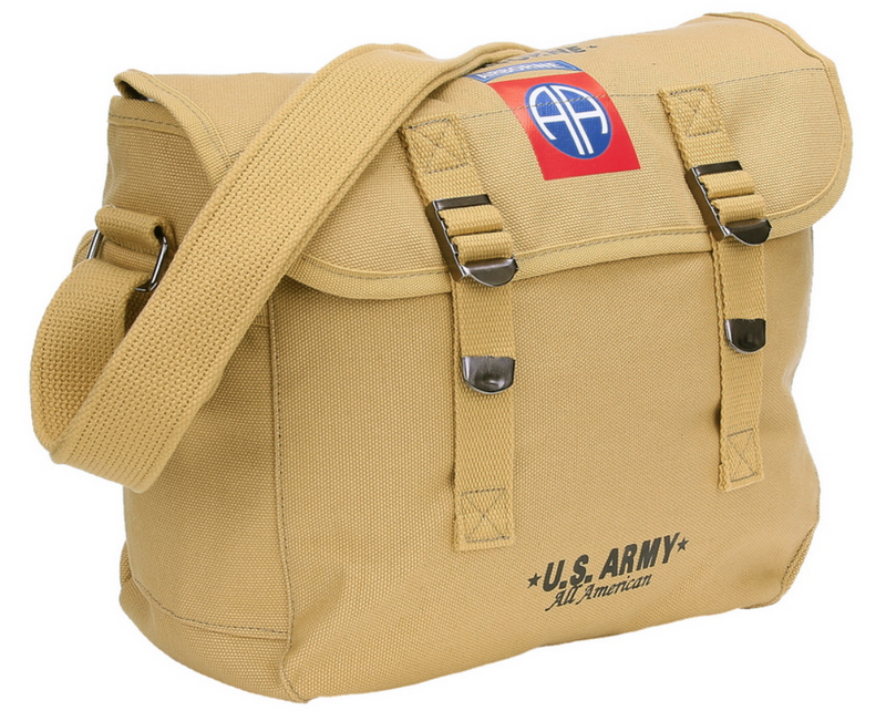 82nd Airborne Canvas Shoulder Bag by Fostex WWII Series