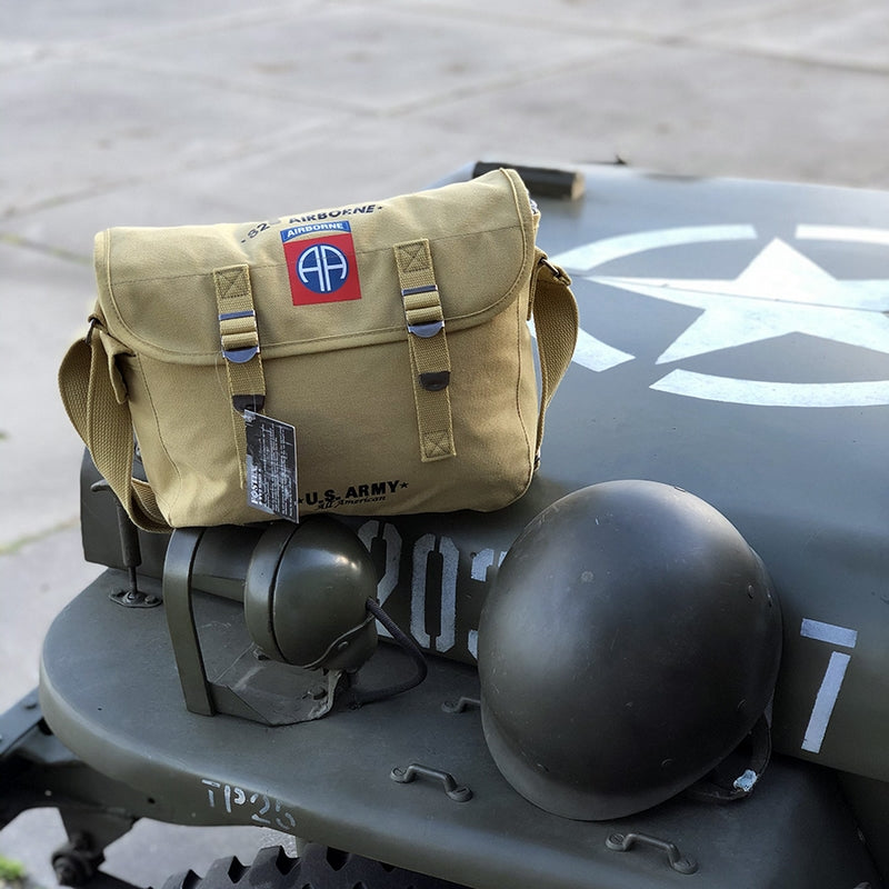 82nd Airborne Canvas Shoulder Bag by Fostex WWII Series
