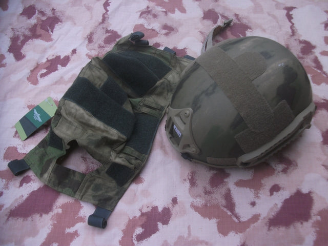 A-Tacs Fg Foliage Green Fast PJ-BJ Telino Copri Elmetto by Invader Gear