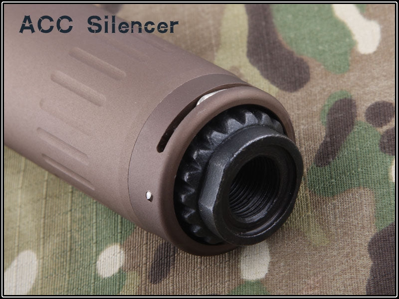 ACC Extension Barrel Silenziatore M4 - Scar Bronze DE 14mm SX BD0477CB by Big Dragon