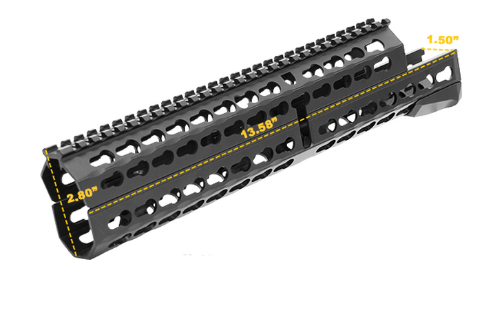 AK47 Bulgarian - Romanian 13" Keymod Compatible Handguard by Leapers UTG
