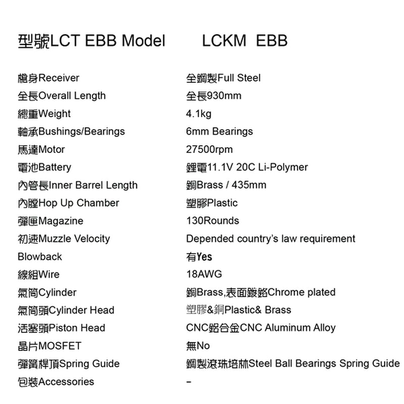 AK Type EBB LCKM BlowBack Full Wood & Metal Li-Po Ready 11,1v. by LCT Airsoft