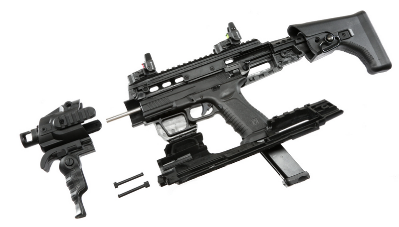 APS SMG Black Hornet Caribe Carbine Plus Co2 Full Kit by APS