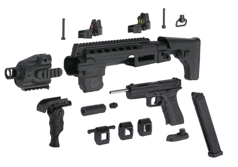 APS SMG Black Hornet Caribe Carbine Plus Co2 Full Kit by APS