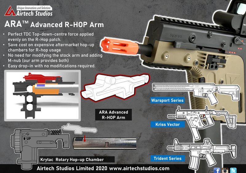 ARA Krytac M4 Hop-up Chamber Modified R-HOP Arm by Airtech Studios