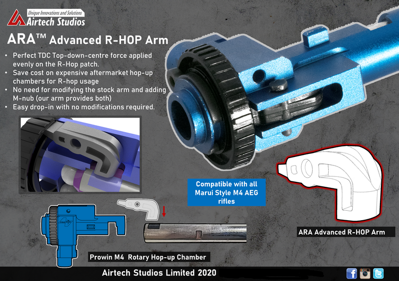 ARA Prowin M4 Hop-up Rotative Chamber - Modified R-HOP Arm by Airtech Studios