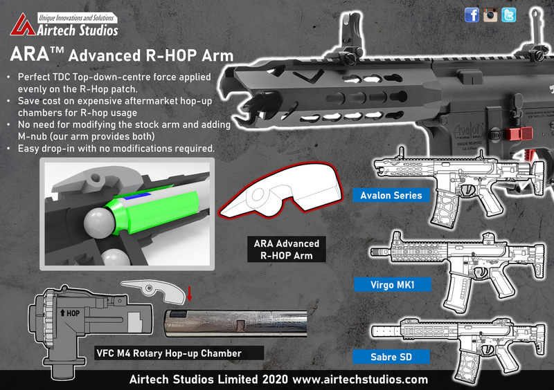 ARA VFC M4 Hop-up Chamber - Modified R-HOP Arm by Airtech Studios