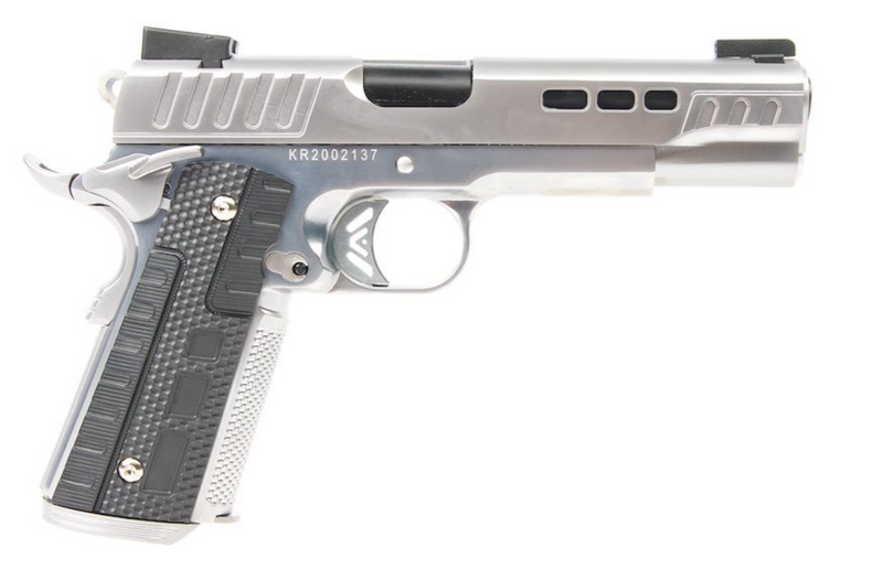 Ascend 1911 KP1911 Silver - Chrome Full Metal GBB Gas Blow Back Metal Slide by WE