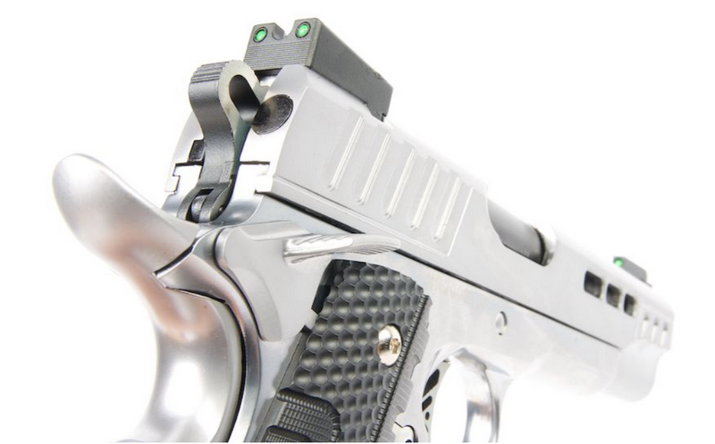 Ascend 1911 KP1911 Silver - Chrome Full Metal GBB Gas Blow Back Metal Slide by WE