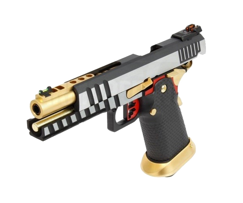 Hi-Capa 5.1 Skeleton GBB - Co2 Compatible Red and Gold Edition by AW Custom