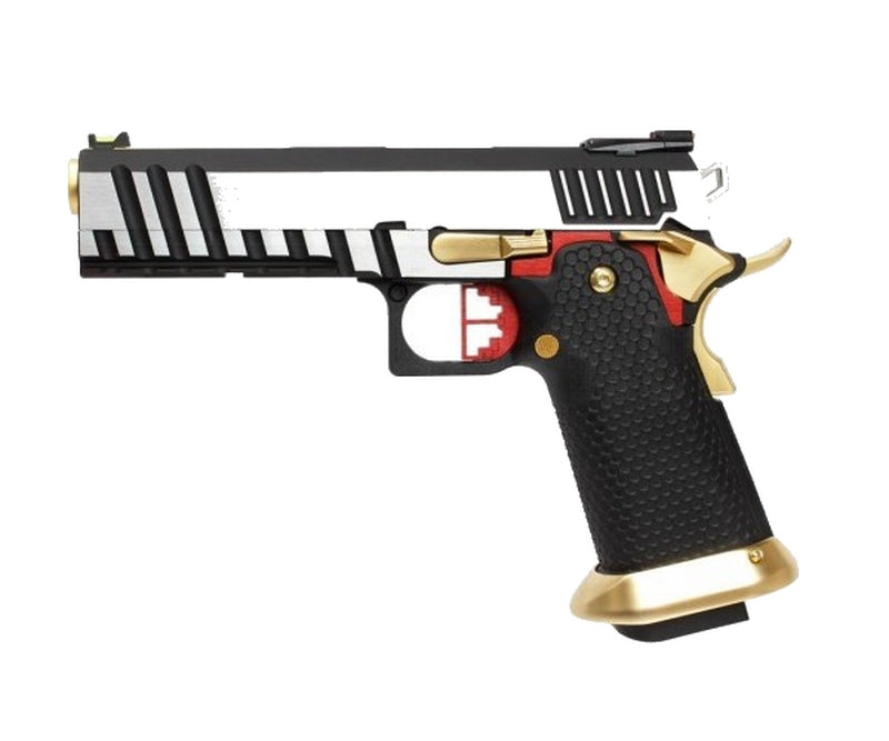 Hi-Capa 5.1 Skeleton GBB - Co2 Compatible Red and Gold Edition by AW Custom