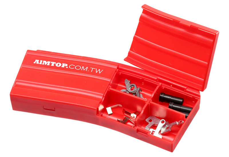 Aim Top M4 Magazine Style Red Accessory Box by Aim Top