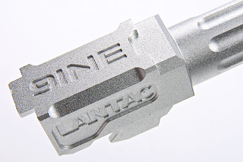 Airsoft Surgeon 9INE 14mm CCW Silver-Chrome Threaded Barrel for Marui G17 GBB & Similars