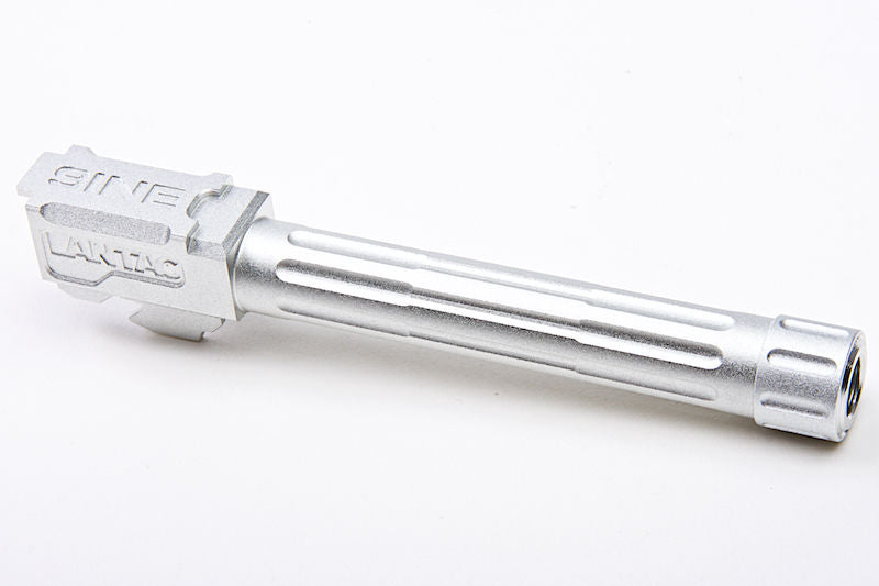 Airsoft Surgeon 9INE 14mm CCW Silver-Chrome Threaded Barrel for Marui G17 GBB & Similars