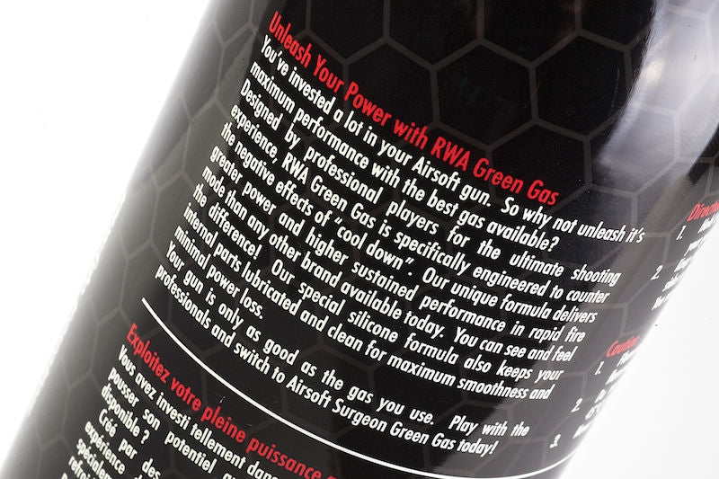 RWA Platinum Performance Formula Green Gas by Airsoft Surgeon > RWA