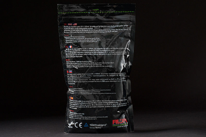 AIRSOFT Surgeon RWA PLA Bio Degradable Precision Grade 0.30gr. bbs 2000rds-bag
