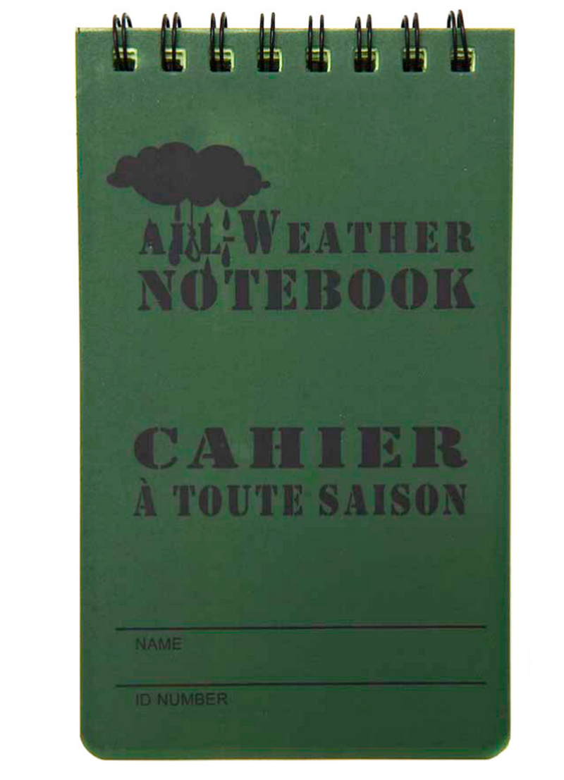 All Weather Waterproof Small Notebook Taccuino Impermeabile 120x 80mm. by Fosco Ind.