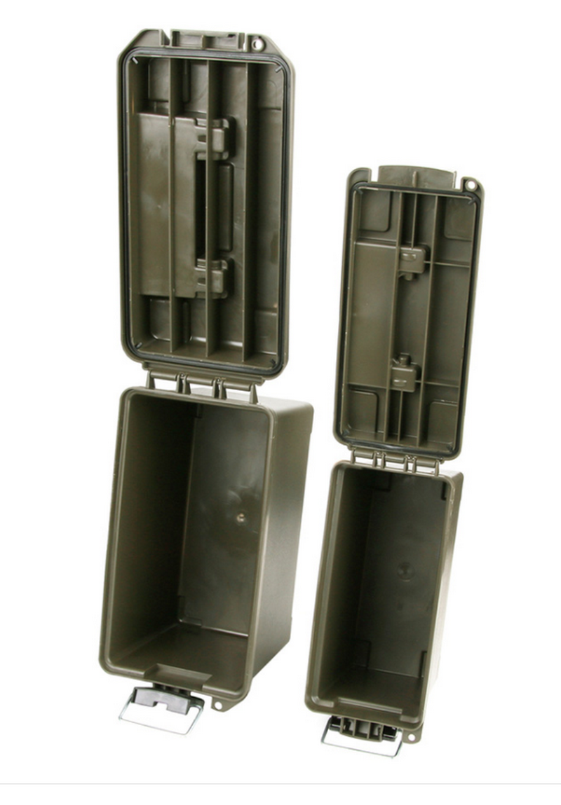 Ammo Box 2pcs Waterproof Plastic Set Kit 2 Cassette in Plastica Porta Munizioni by Fosco Ind.