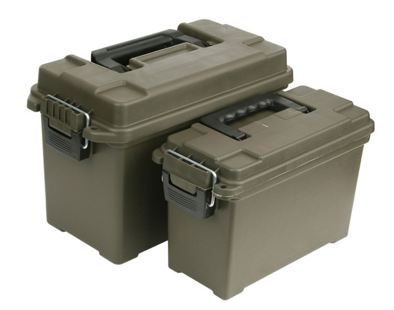 Ammo Box 2pcs Waterproof Plastic Set Kit 2 Cassette in Plastica Porta Munizioni by Fosco Ind.
