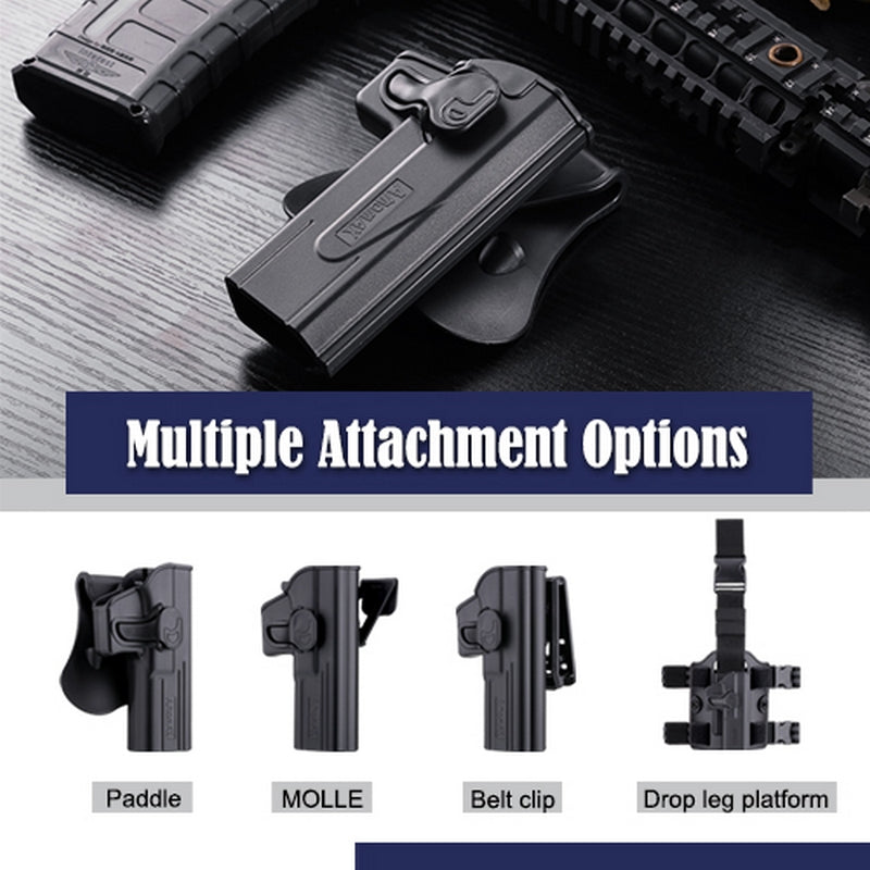 Sig Sauer P320 Roto Polymer Paddle AM-P320F Tactical Holster Fondina by Amomax