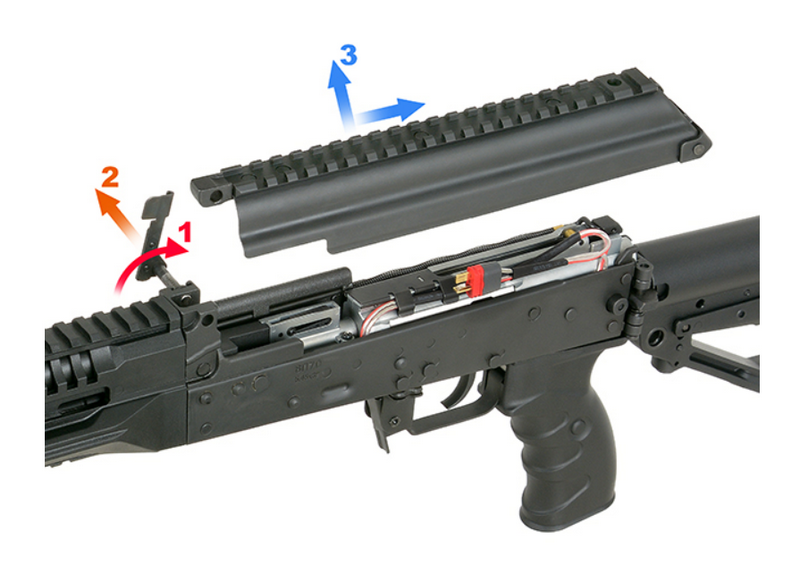 Arcturus AK AT-AK12 Full Metal Micro Switch Trigger Li-Po Ready AEG by Arcturus