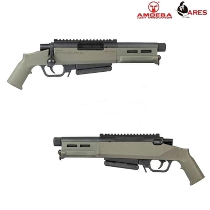 Ares Amoeba Stubby OD AS03 Sawn Off Striker Sniper Rifle Shotgun