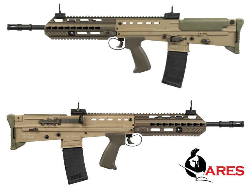 Ares L85A3 EBB Electronic Blow Back Full Metal Tan E.F.C.S. Mosfet Li-Po Ready by Ares