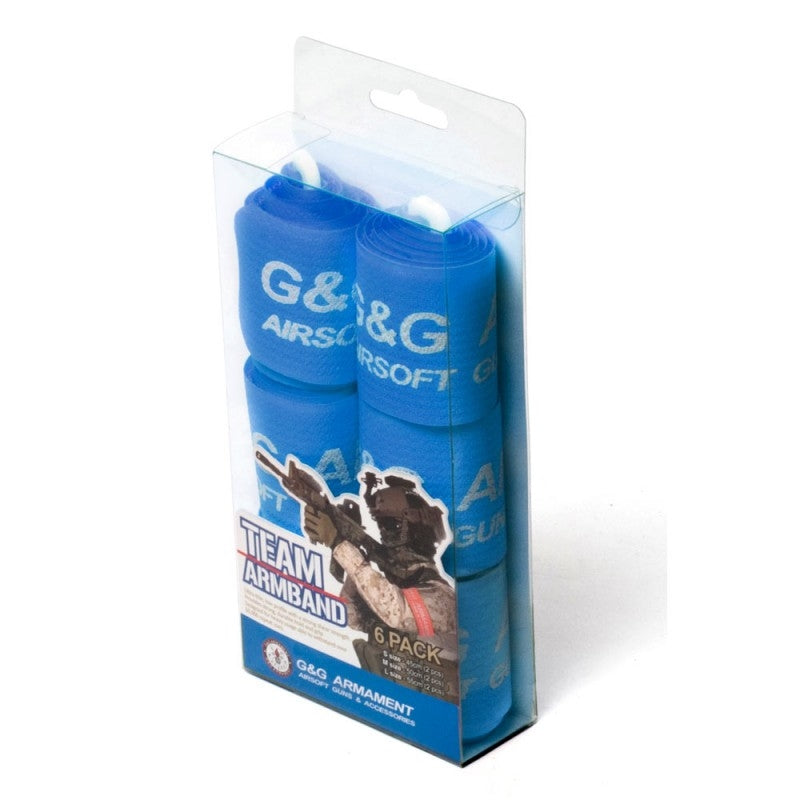 Armband Team Patch 6pcs Blue P-07-004 by G&G