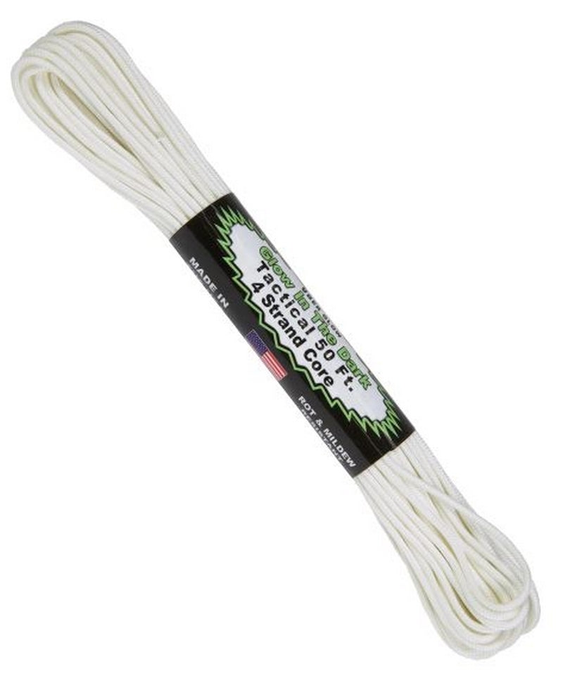 Atwood Rope Tactical 275lbs -125kg Cord Glow In The Dark 50ft - 15m by Atwood Rope MFG