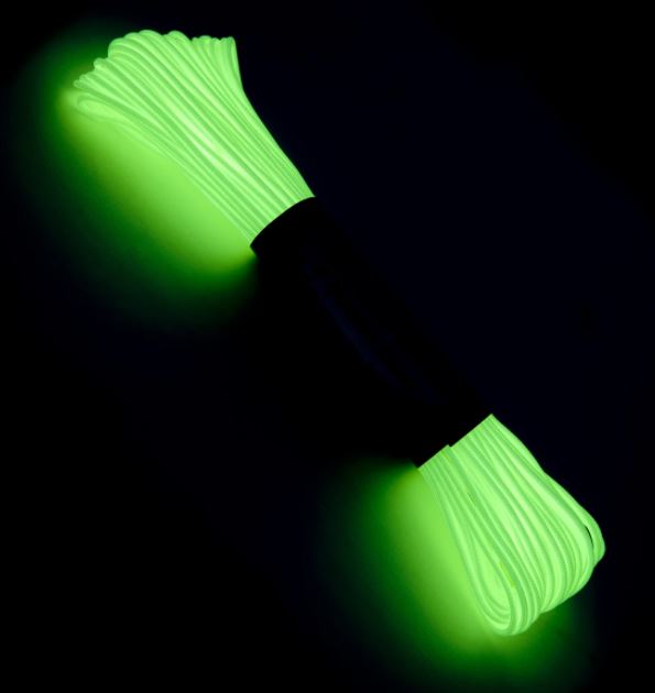 Atwood Rope Tactical 275lbs -125kg Cord Glow In The Dark 50ft - 15m by Atwood Rope MFG