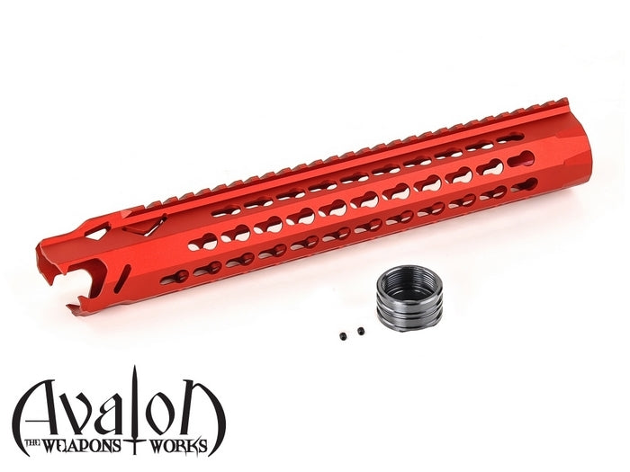 Avalon Leopard 13" KeyMod Red Handguard Set per Vfc