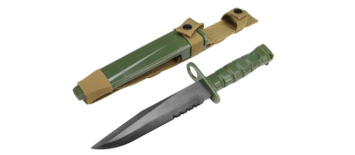 Baionetta US M10 OD Olive Drab M4 - M16 Replica Inerte in Gomma