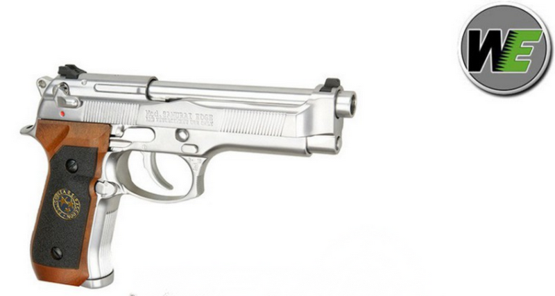 M92 Biohazard Samurai Edge GBB Silver-Chrome by We