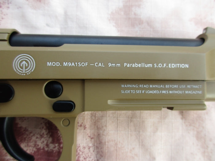Socomgear M9A1 Desert GBB Full Metal by Socom Gear