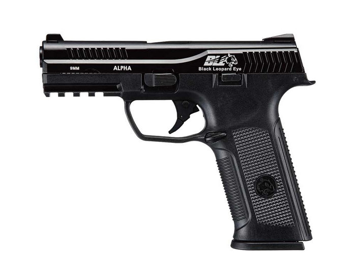 Black Leopard Eye Alpha Metal Slide BLE-001-SB GBB Gas BlowBack Pistol by Ics