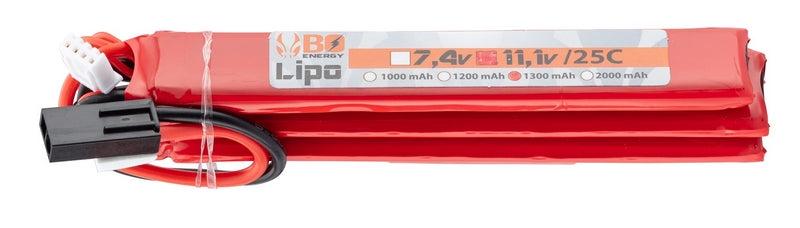 BO Manufacture Li-Po 3 Sticks Battery 11.1 1300mAh 25C by B0 Manufacture