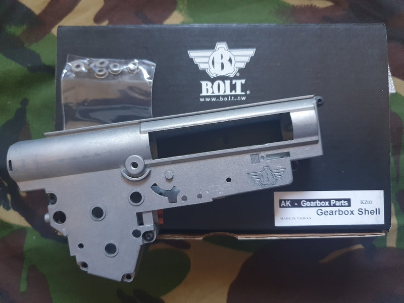 Bolt AK Gear Box Shells Gear Box AK Completo di Boccole by Bolt Airsoft