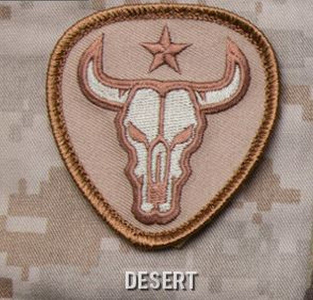 Bull Skull Desert MSM Patch