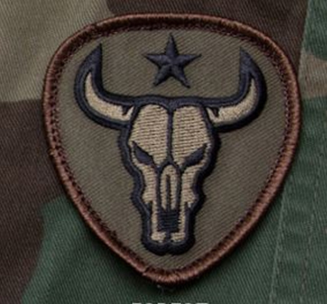 Bull Skull OD MSM Patch