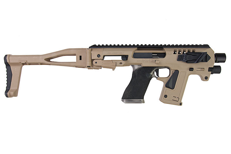 CAA Airsoft Division Tan Micro RONI G5 Pistol Carbine Conversion Kit G17 Series Umarex - Marui - Ksc