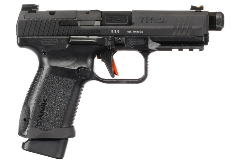 CANiC  Cybergun X SAI AWC TP9 Elite Combat Black GBB Gas Blow Back Pistol by CANiK  Cybergun
