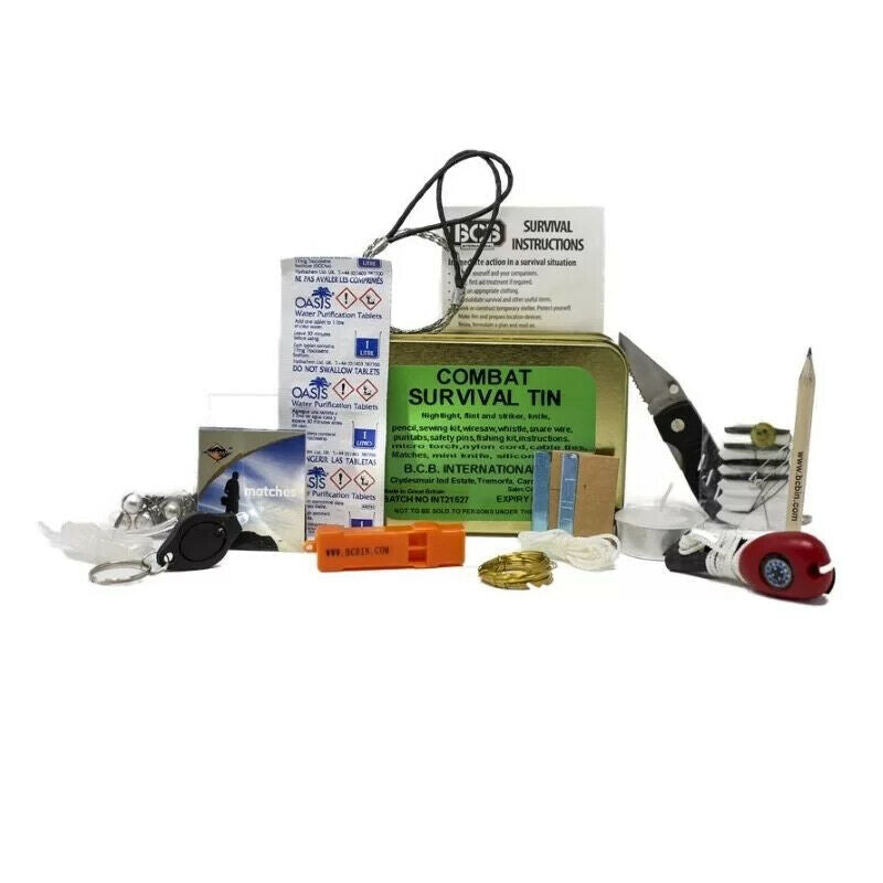 BCB Combat Survival Tin Kit Di Sopravvivenza By BCB International