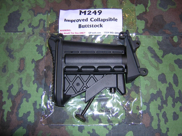 Minimi M249 > M4 Type Improved Collapsible Buttstock Calcio Telescopico G&P