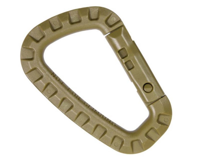 Karabiner Tool - Hook Moschettone in Plastica Coyote Tan